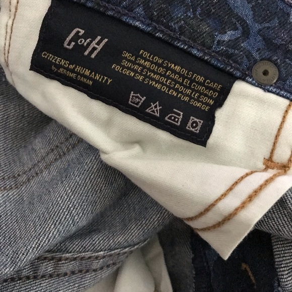 Citizens of Humanity Avedon Paisley Jeans Size 27 skinny low rise - Picture 8 of 8